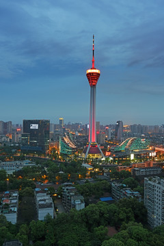 成都电视塔夜景（高清）