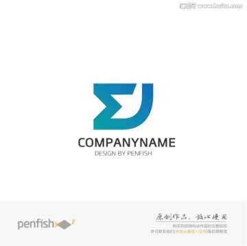 字母E飛鳥(niǎo)logo或字母J