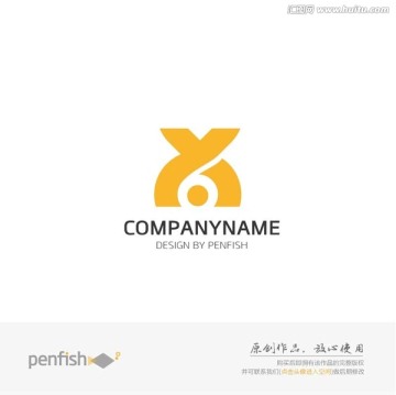 字母YX组合logo或YA