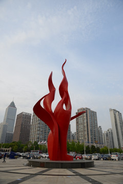 现代艺术雕塑 火炬