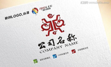 双龙鼎LOGO设计