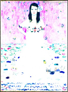 抽象人物油畫
