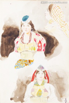 美女速繪人物油畫 高清品質(zhì)