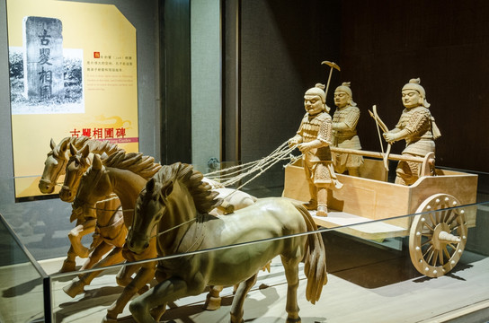 孔庙和国子监博物馆战国马车模型
