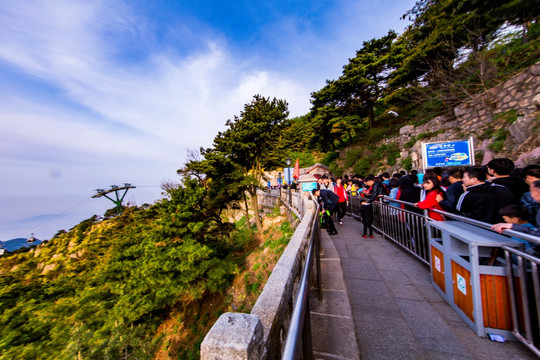 南天门索道下山