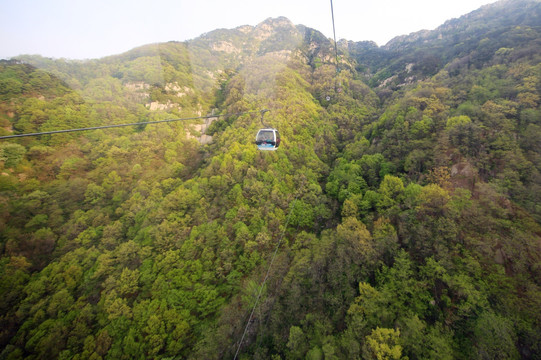 泰山缆车 泰山 缆车 索道 电