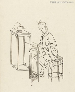 市井人物線描