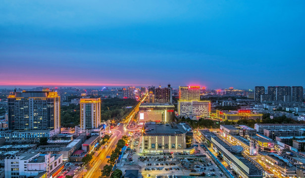 淄博市张店区夜景