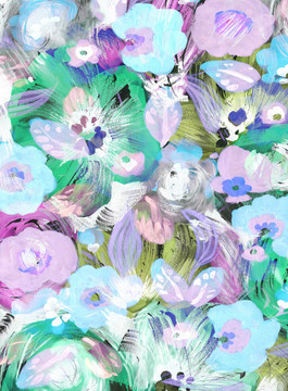 手繪花卉