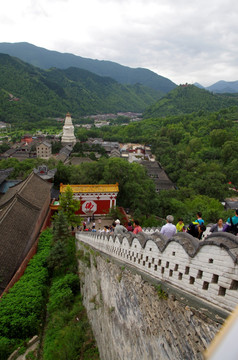 五台山全景 菩萨顶俯瞰