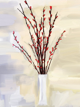 花 油畫（未分層）