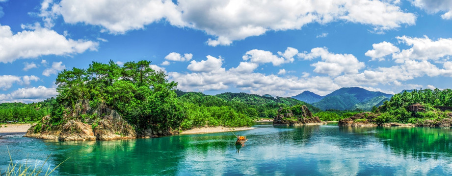 楠溪江山水 狮子岩风景