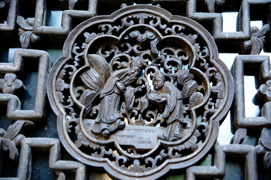 中国古代木雕窗花