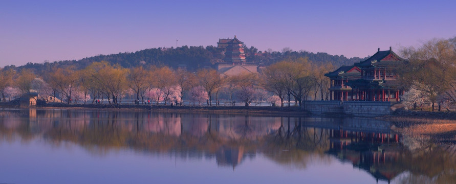 颐和园西堤春景