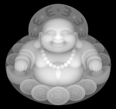 銅錢彌勒佛
