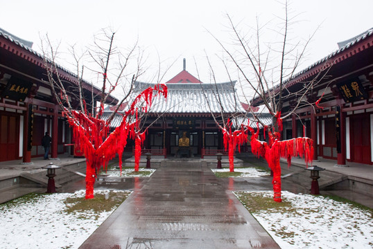 西安大唐芙蓉园雪景