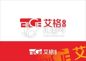 艾格沙发LOGO