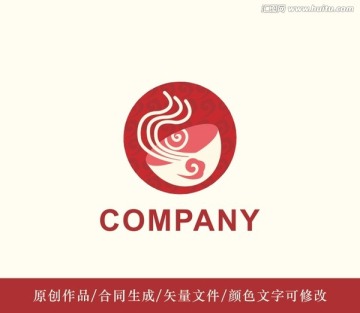 拉面logo 标志设计