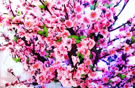 花 油畫（未分層）