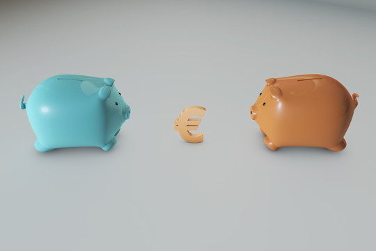 儲錢罐與貨幣符號