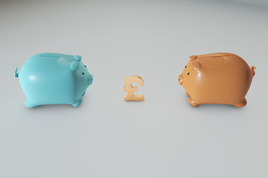 儲錢罐與貨幣符號