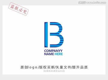 字母B 科技創(chuàng)意logo
