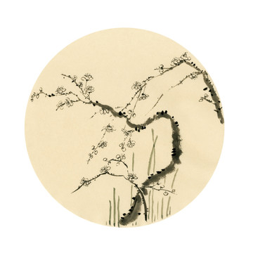 水墨梅花 國畫梅花