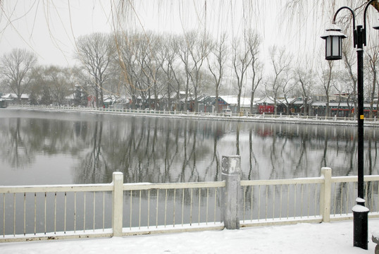 什刹海雪景