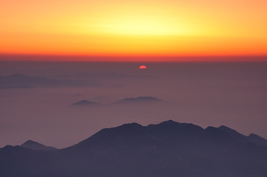 山东泰山日出