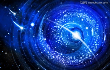 藍(lán)色漩渦 星空?qǐng)D