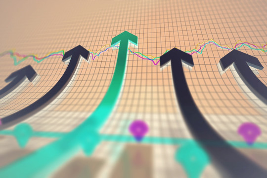 經(jīng)濟(jì)金融成功箭頭
