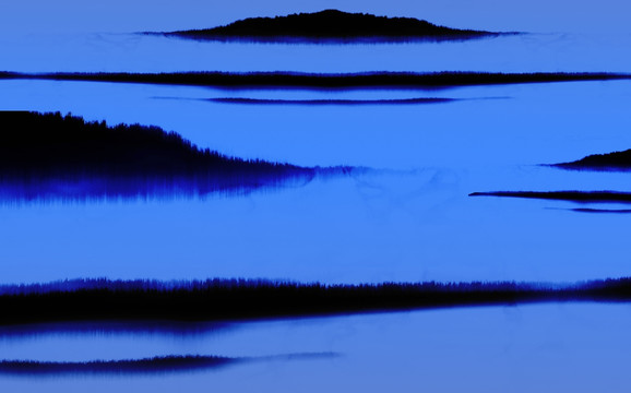 藍(lán)調(diào) 山水 云海