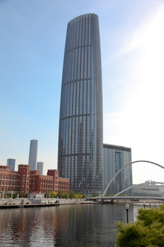 天津建筑 环球金融中心 津塔