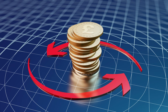 金幣與交換箭頭