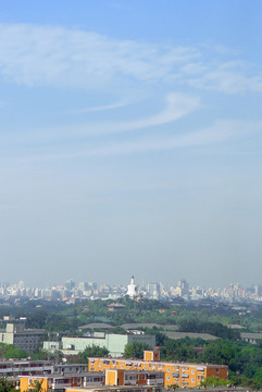 北京风光 北海白塔远景