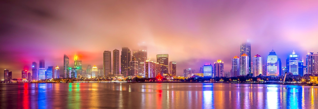 青岛夜景（高清大画幅）