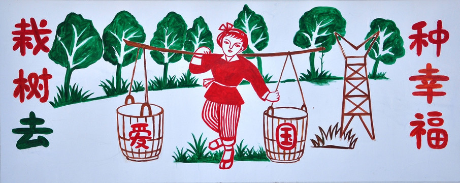 美麗鄉(xiāng)村裝飾畫
