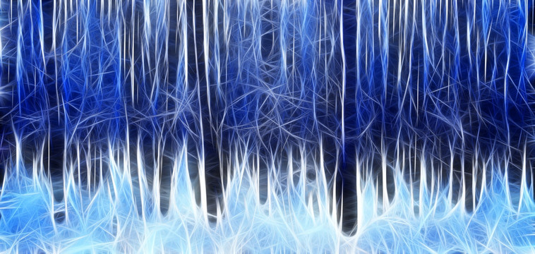 電腦畫 雪林