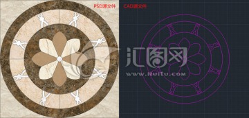 大理石瓷磚地面拼花