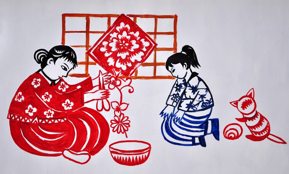 新農(nóng)村墻畫(huà)