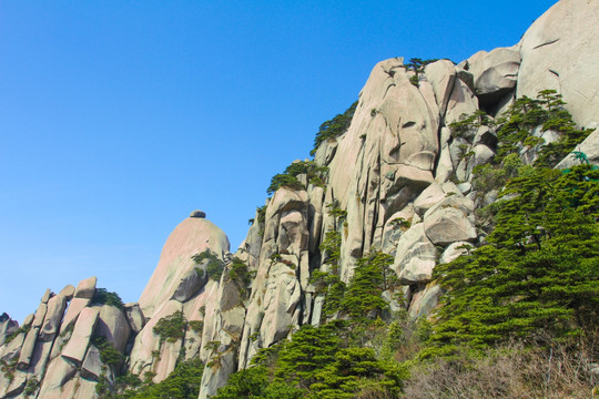 天柱山 飞来石