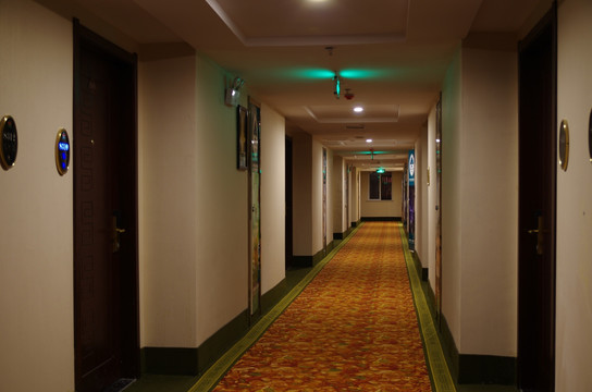宾馆的走廊