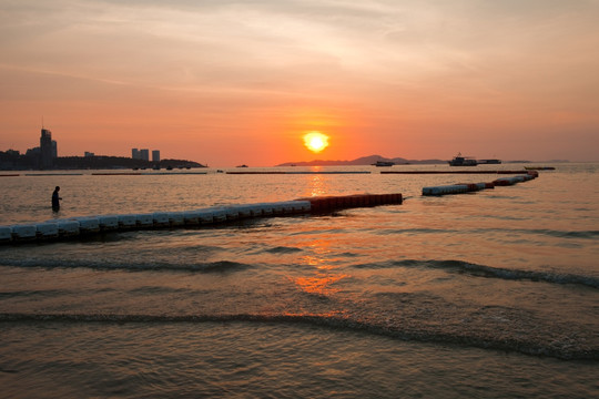 大海 夕阳 落日