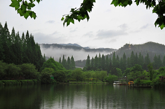 挹翠湖 井冈山景区