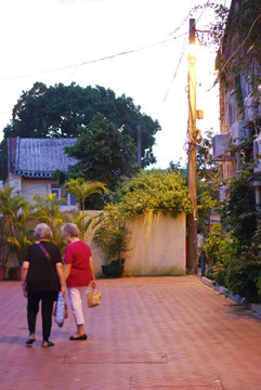 澳门路环岛民居夜景