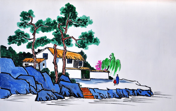 新農(nóng)村墻畫
