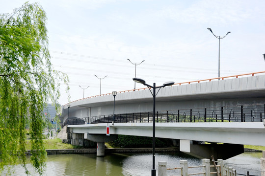 运河桥梁高架风景杭州