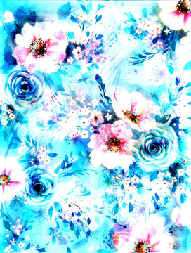 手繪花卉