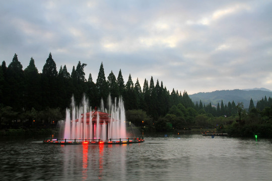 挹翠湖公园 井冈山