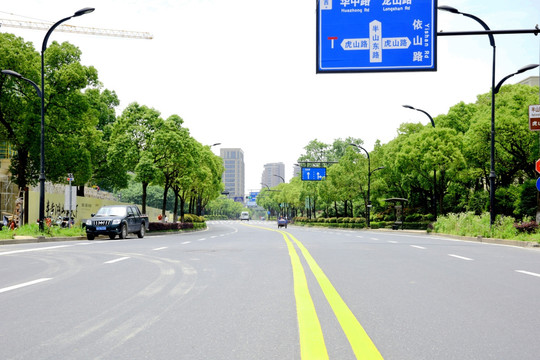 道路街景杭州